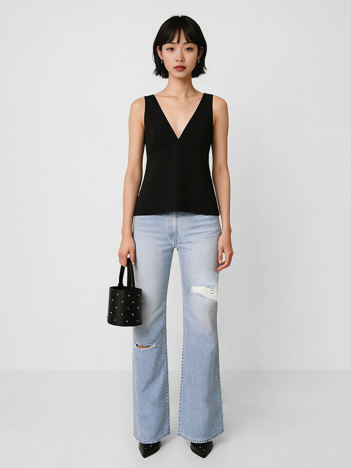 Black elegant top - sisley k top - Black | Sisley K image number 1